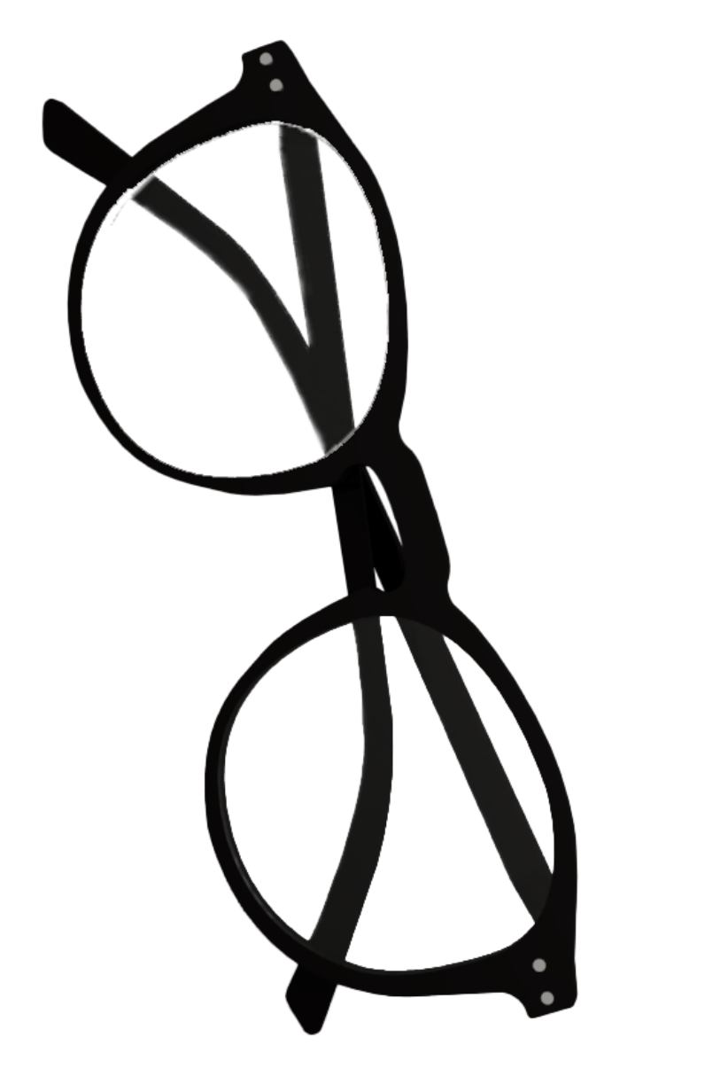 Kumquat 3D reading glasses black