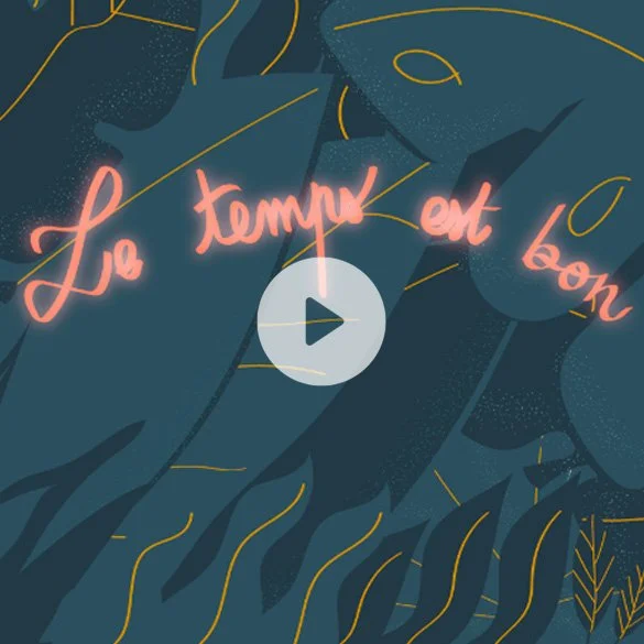 Le temps est bon jungle  animation illustration video Laura Lapeby