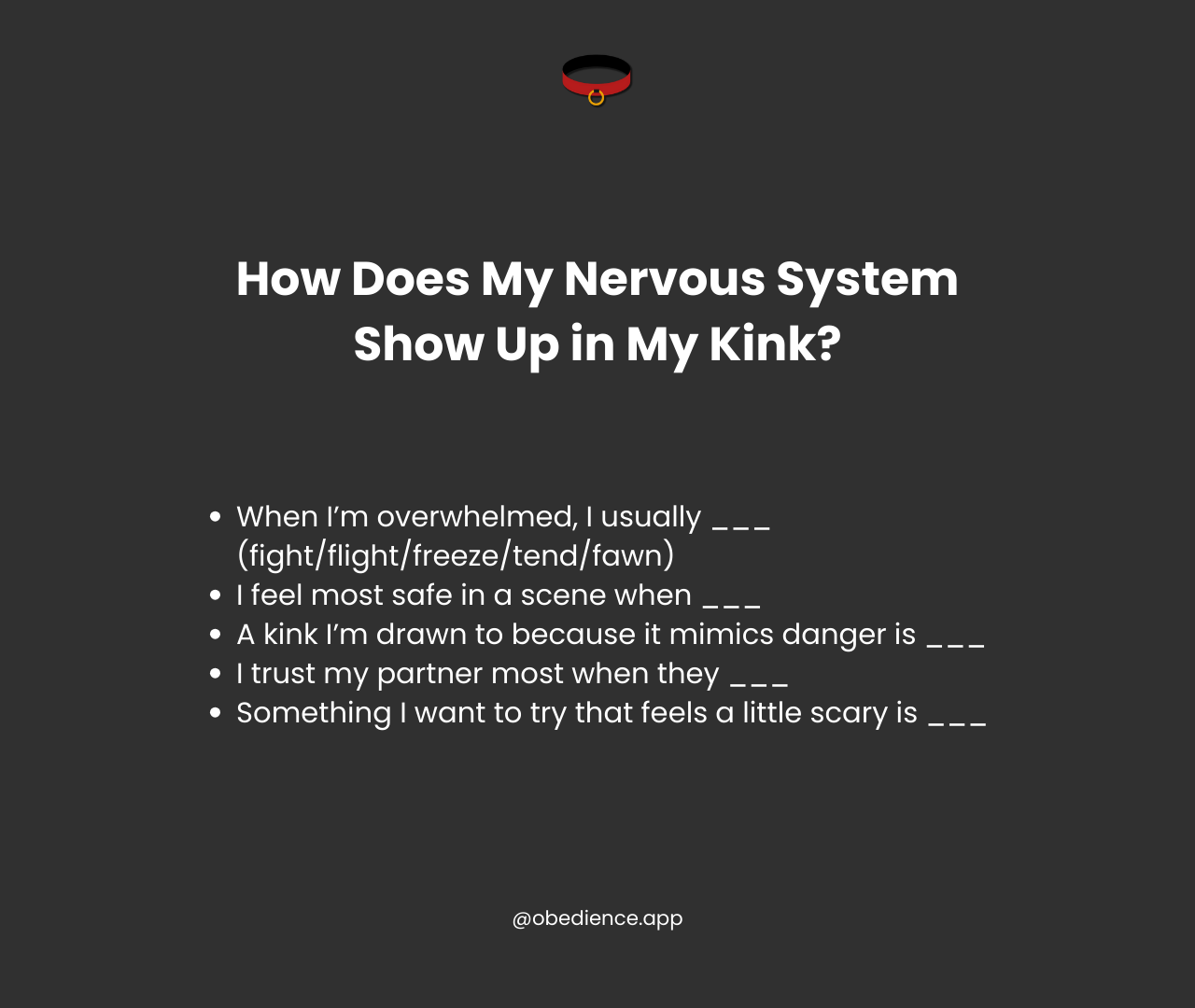 How does my nervous system show up in my kink