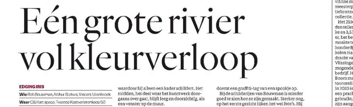 Edging Iris in Het Parool</a>