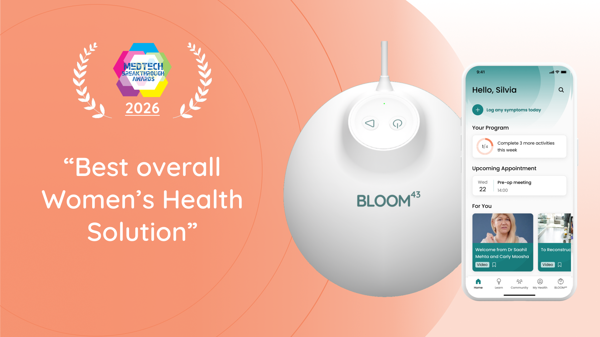 Plexāā&nbsp;wins MedTech Breakthrough Award for Best Overall Women’s Health Solution