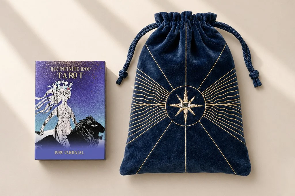 Dark Blue VELVET POUCH
