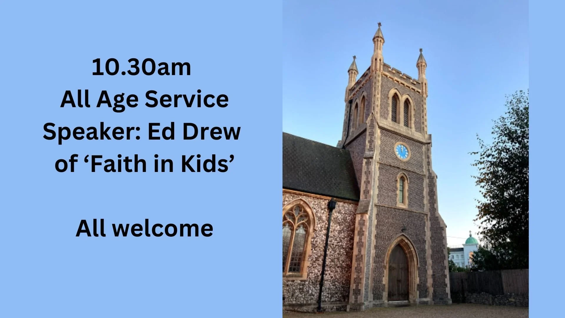 All Age Service with Ed Drew of Faith in Kids & Bible By the Beach delegates