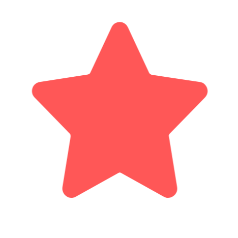 Ein roter, fünfzackiger Stern auf schwarzem Hintergrund.