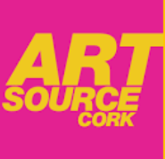 Art Source Cork Logo. 'Art Source Cork' is written in yellow bold uppercase letters against a magenta background.