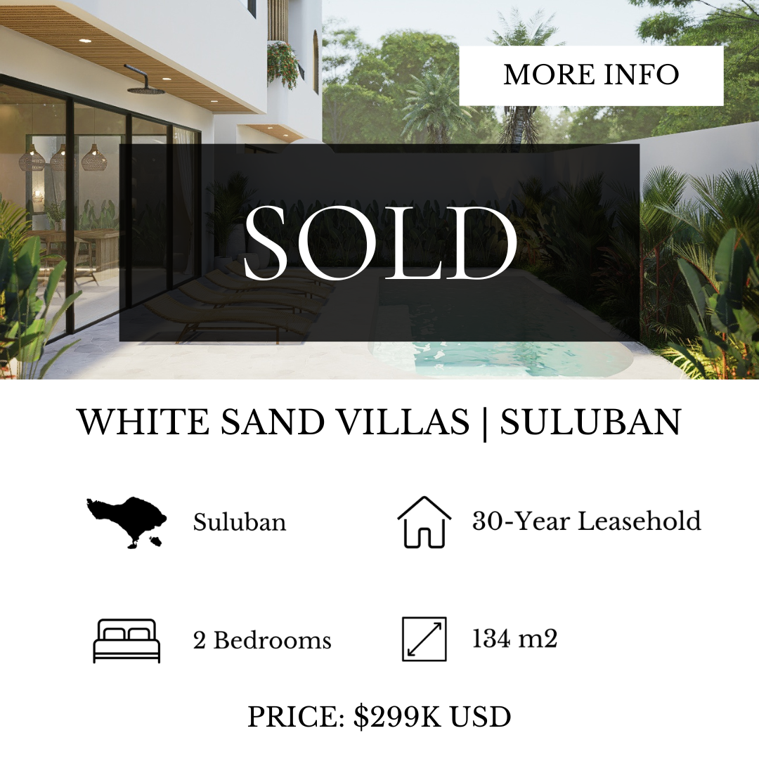       
  
     White Sand 2BR Villa | Suluban - SOLD   


  
 #block-5a78c43b35c7480fcb92 {
    
    --stroke-style: none;--stroke-thickness: 6px;
    
      
      
      
    



  }

  #block-5a78c43b35c7480fcb92 .sqs-html-content {
    
    --twe