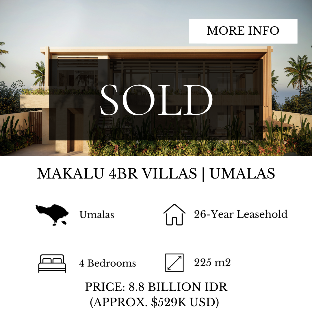       
  
    4BR Makalu Villas | Umalas - SOLD   


  
 #block-27b8896c7a9b01abfc5b {
    
    --stroke-style: none;--stroke-thickness: 6px;
    
      
      
      
    



  }

  #block-27b8896c7a9b01abfc5b .sqs-html-content {
    
    --tweak-te