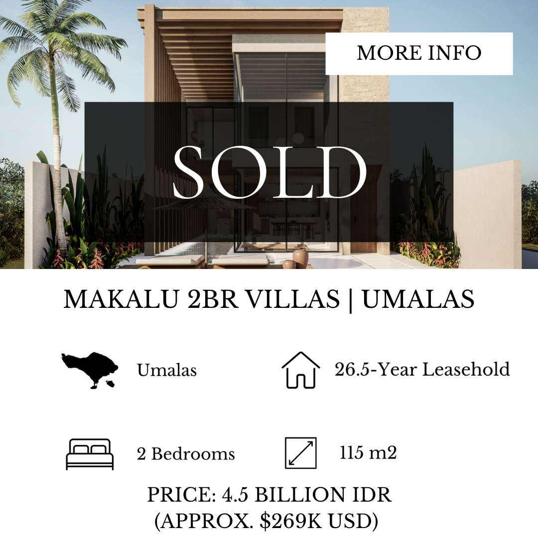      
  
    2BR Makalu Villas | Umalas - SOLD   


  
 #block-d651038a6043c3541ddb {
    
    --stroke-style: none;--stroke-thickness: 6px;
    
      
      
      
    



  }

  #block-d651038a6043c3541ddb .sqs-html-content {
    
    --tweak-te