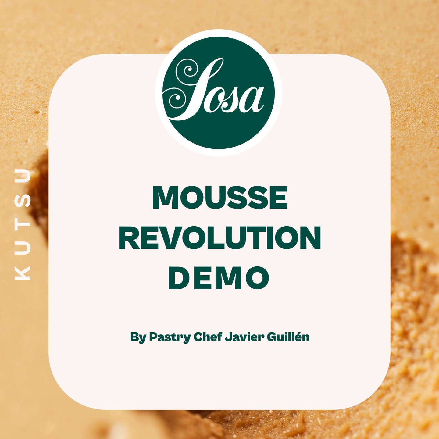 KUTSU: Sosa x Mousse Revolution Demo @sosaingredients! J&auml;rjest&auml;mme Sosan kanssa koulutuksen, jossa teemana modernit moussetekniikat Sosa-tuotteilla. Kaikille avoin koulutus on maksuton, riitt&auml;&auml; ett&auml; edustat ravintola- tai kon