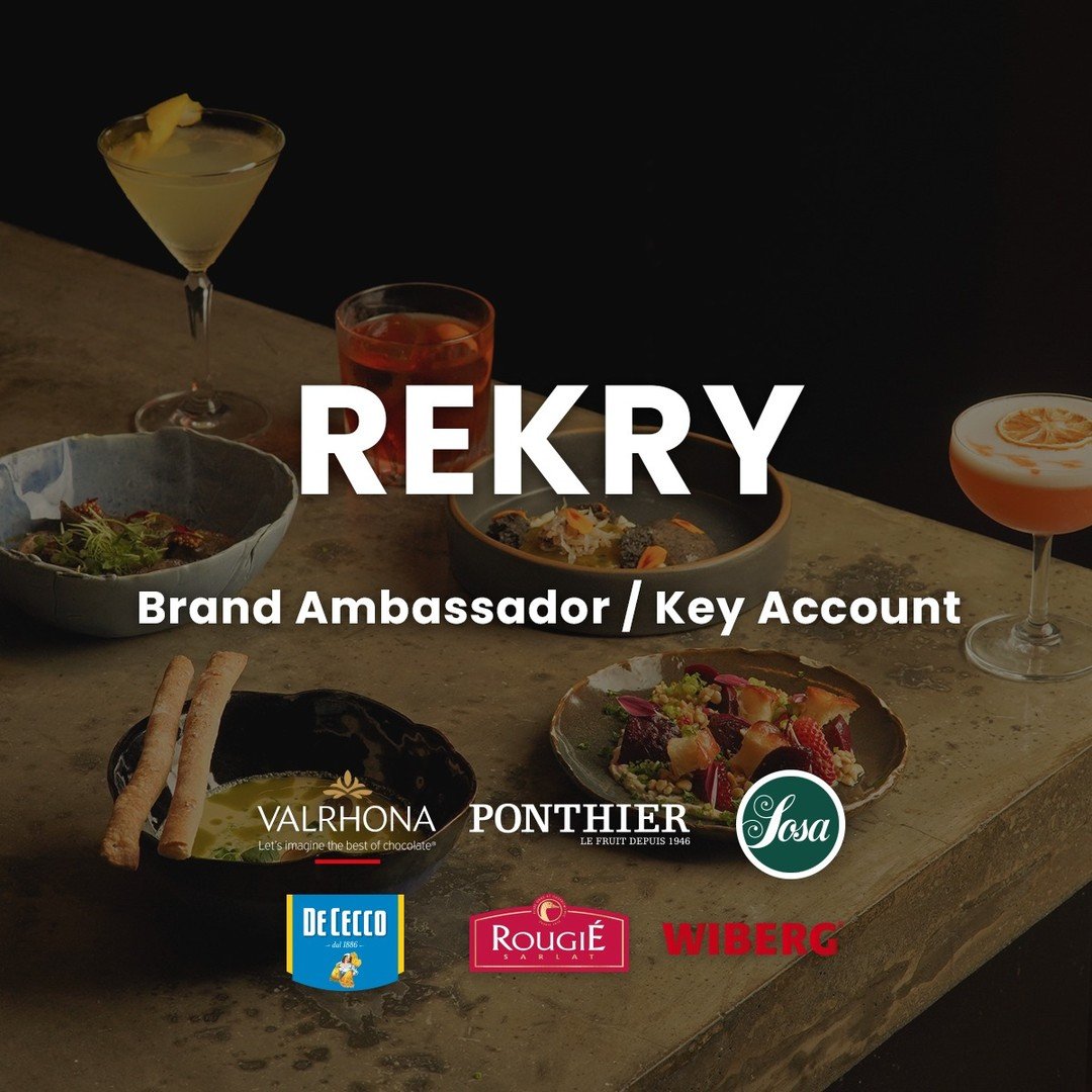 REKRY! Oletko sin&auml; gourmet-kategoriamme uusi Brand Ambassador / Key Account? Etsimme gastronomian ammattilaista, jolla on kokemusta konditoria- ja ravintola-alalta. 🥐🍰🍸

Vastuullasi on herkullisen gourmet-kategorian tulosvastuullisesta myynti
