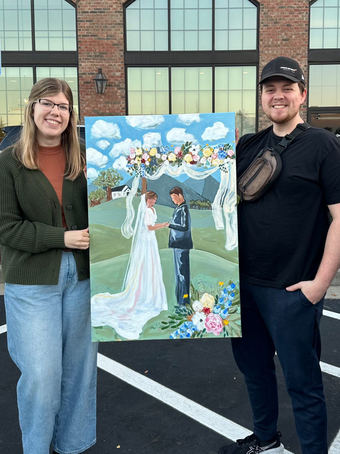 "Praying Together" Whimsical & Abstract