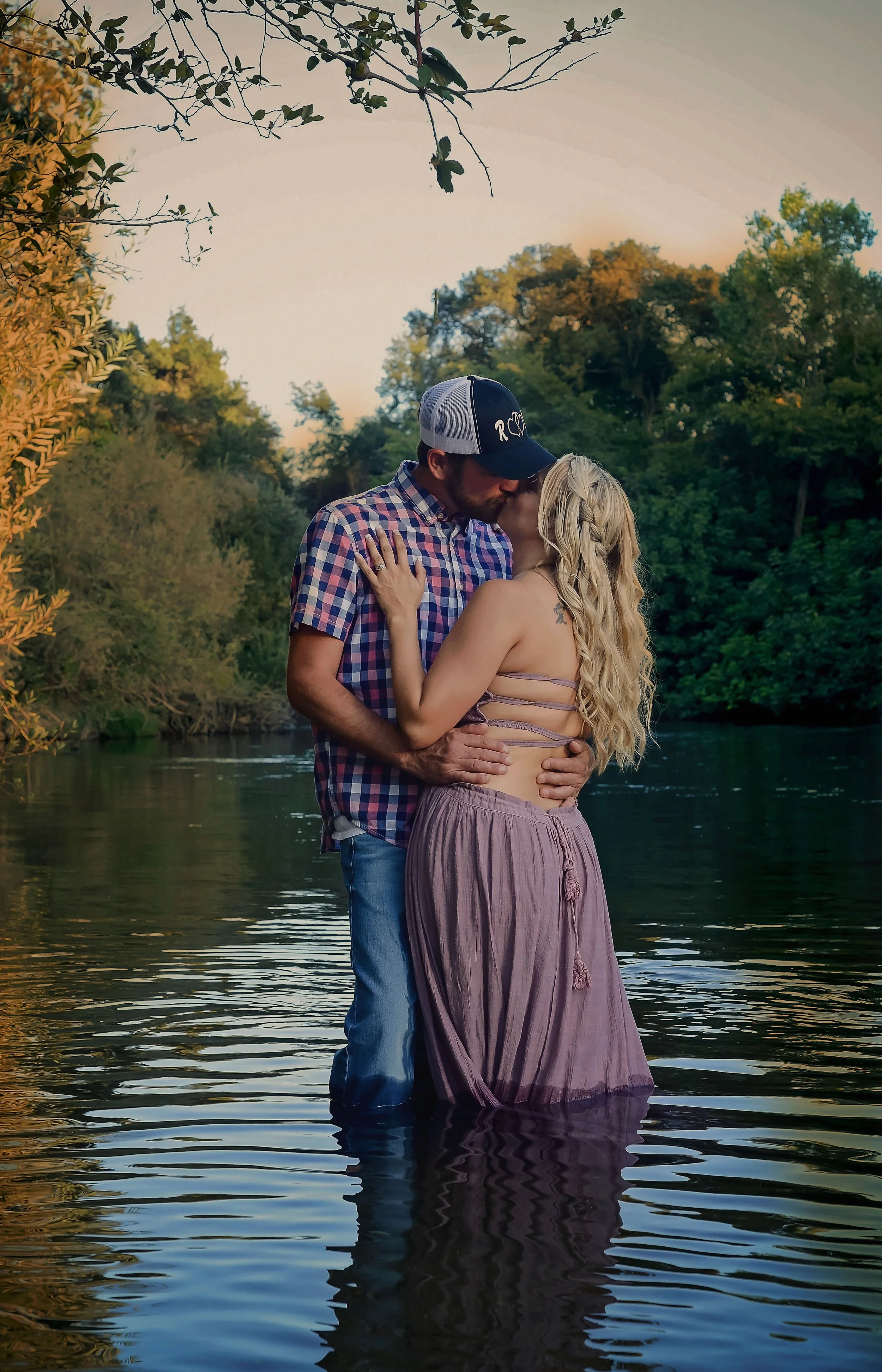 engagement in the water