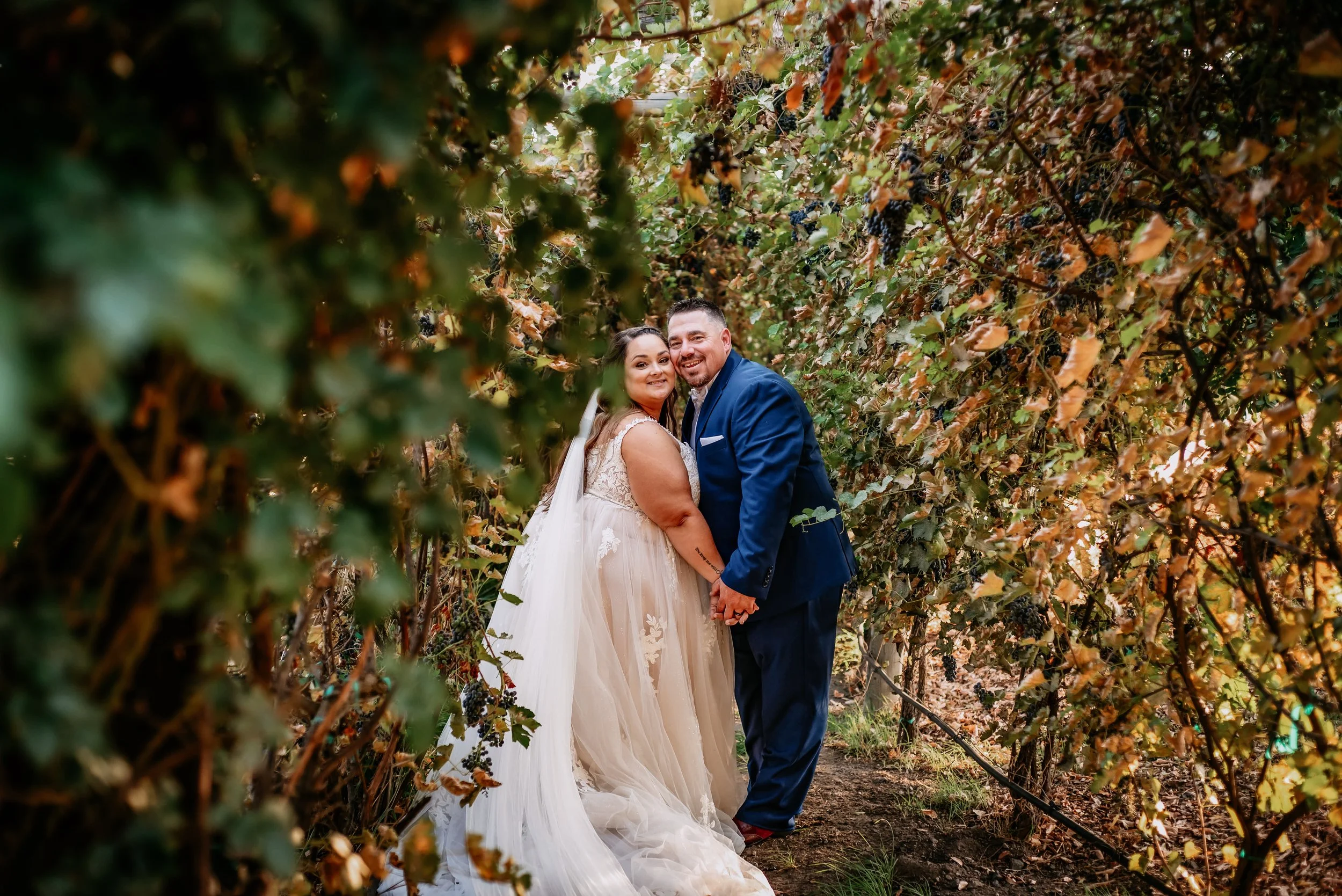 bride and groom portrait