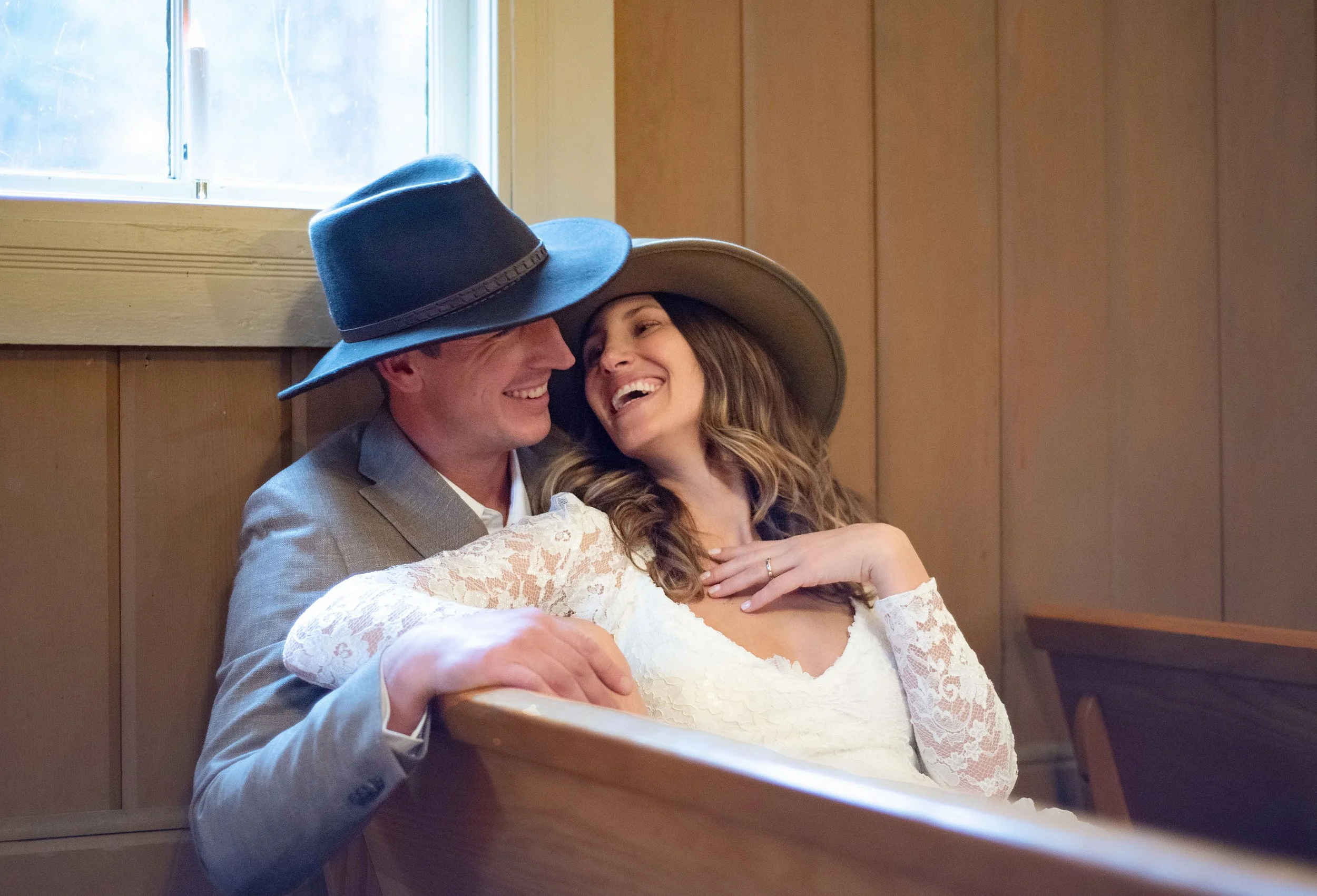 bride and groom portrait