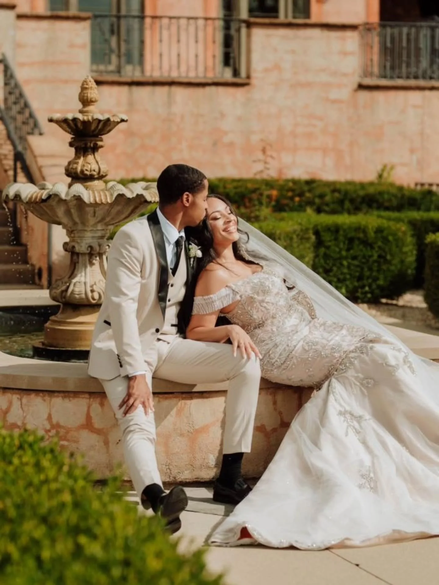 livia + Zachary's wedding day was a blistering 94&deg;. By the time they'd had their ceremony, family photos, wedding party photos, and dinner, they were exhausted.  I suggested blue hour photos after it cooled off to get some editorial shots of them