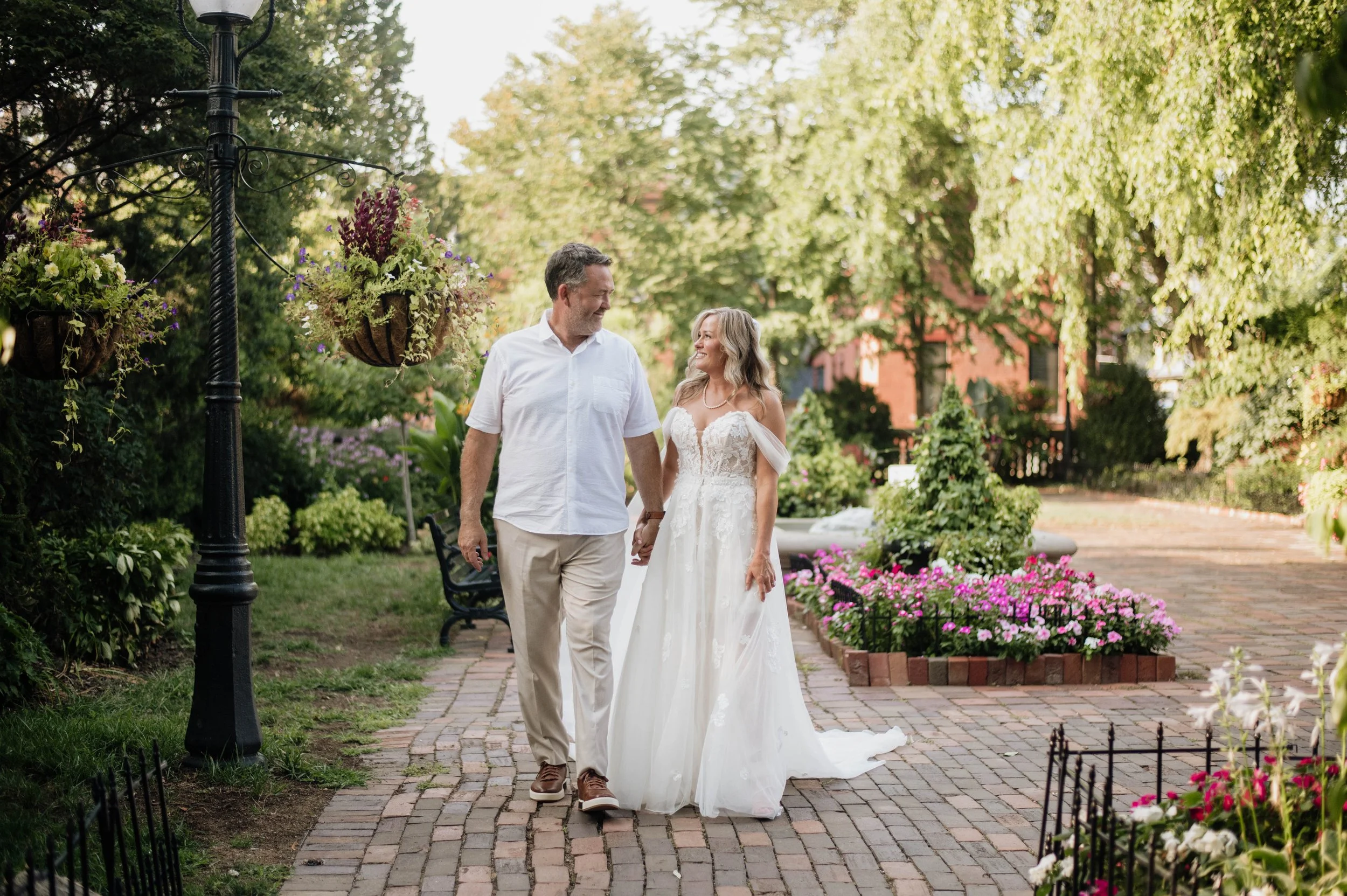 German Village Intimate Front-Porch Summer Wedding