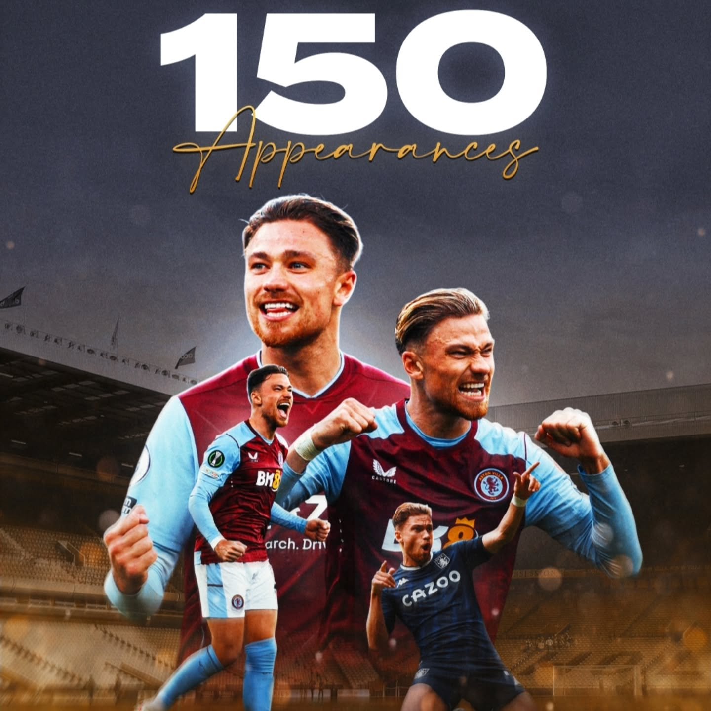 It was a memorable evening for @mattycash622 yesterday, marking his 150th appearance for @avfcofficial in the goaless draw against @juventus 

💥💥💥💥💥