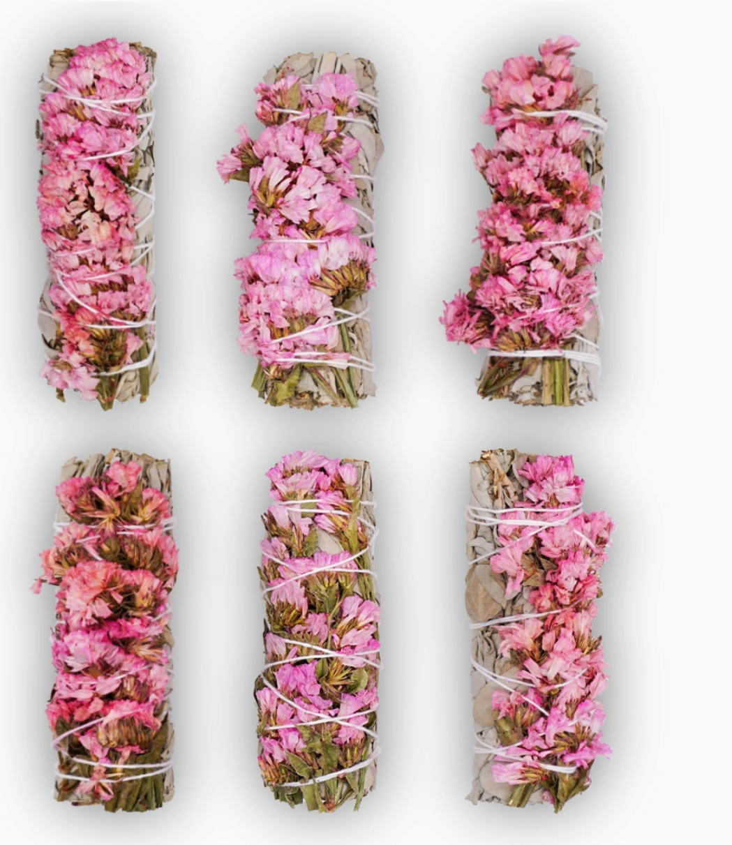 Pink Sinuata Flower Sage Bundle
