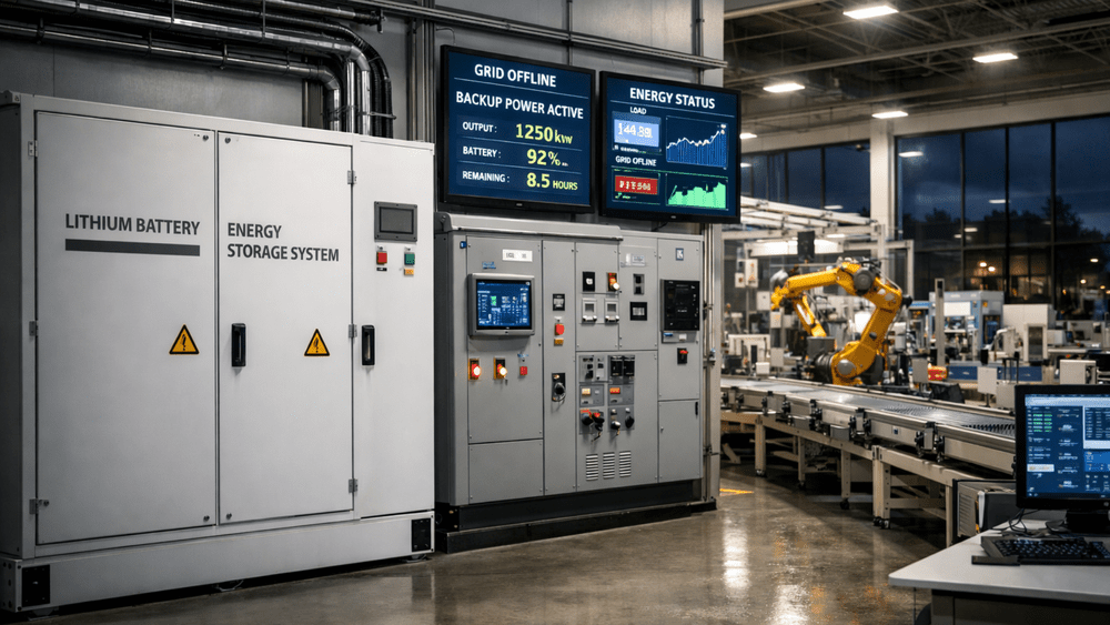 Manufacturing Backup Process Energy Storage Backup Power for Manufacturing Plants — Verdusco Automation