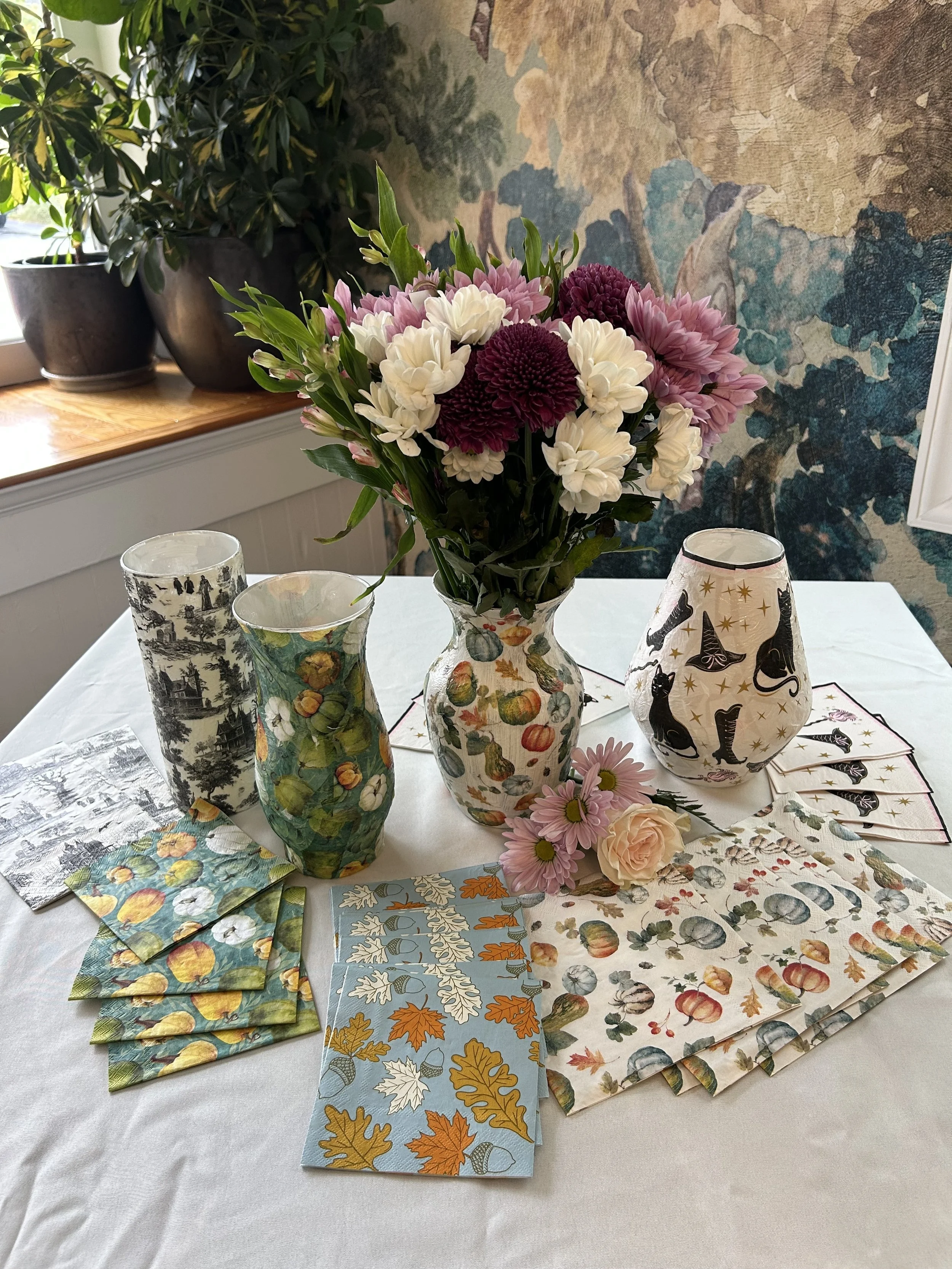 September 24th | Fall Decoupage Vase & Bloom Bar Workshop
