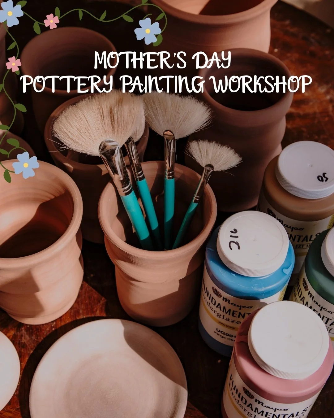 Mother's Day Pottery Painting ~ 4/16