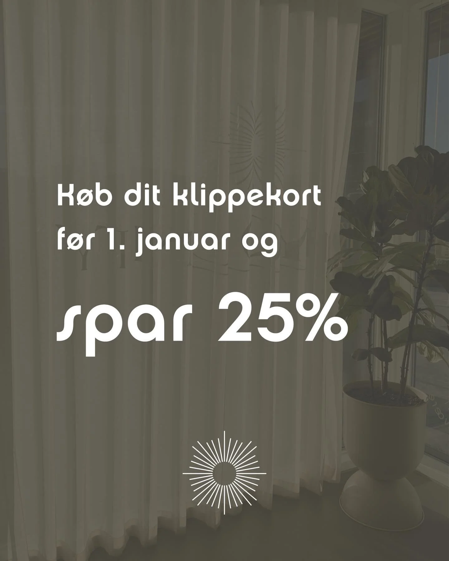 Pssssst&hellip; k&oslash;b klippekort nu og spar 25%

Fra &aring;rsskiftet stiger vores klippekort med 25% da vi (som du sikkert allerede har h&oslash;rt) m&aring; p&aring;l&aelig;gge moms p&aring; b&aring;de medlemskaber og klippekort. 

S&aring;&ar