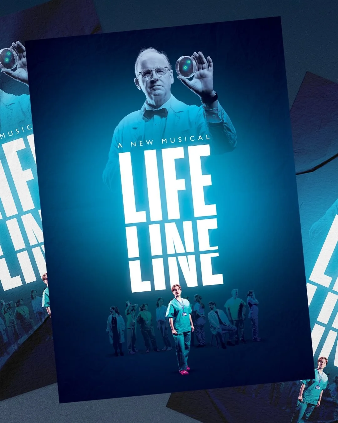 🩺 Artwork for LIFELINE - a new musical coming to @swkplay at the end of March. The lighting on the photos by @charlieflintphotography (swipe to see) was BEAUTIFUL, so I wanted to pop those in here too, to share the magic. 

Shoutout to fabulous stan