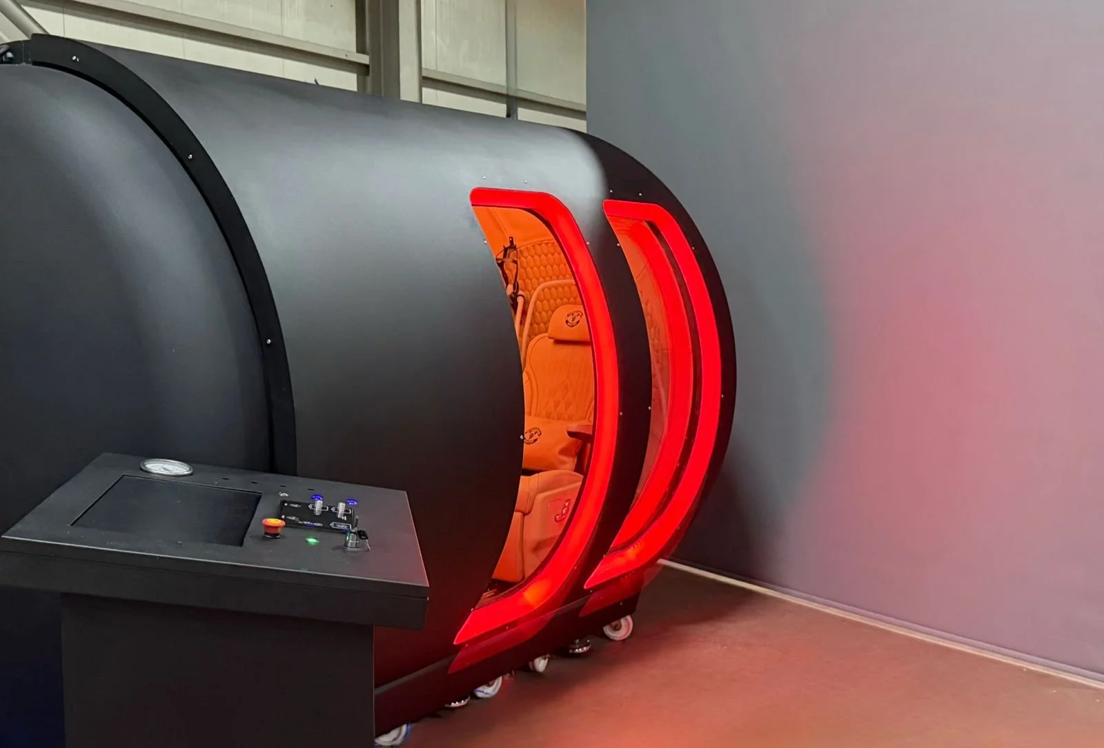 an oxy-stack hbot chamber at Manchester United
