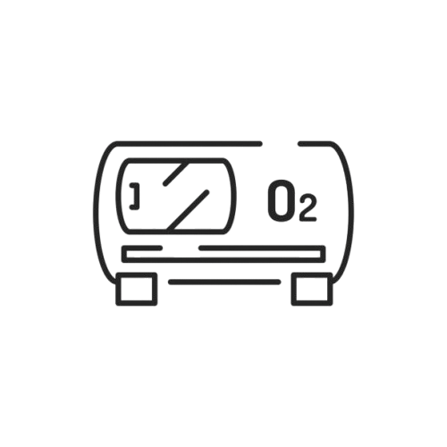 Sketched illustration of a Oxy-stack hbot chamber