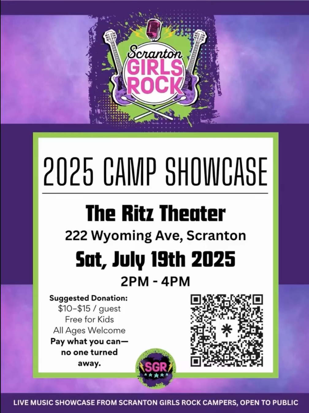 Scranton Girl's Rock Camp Showcase