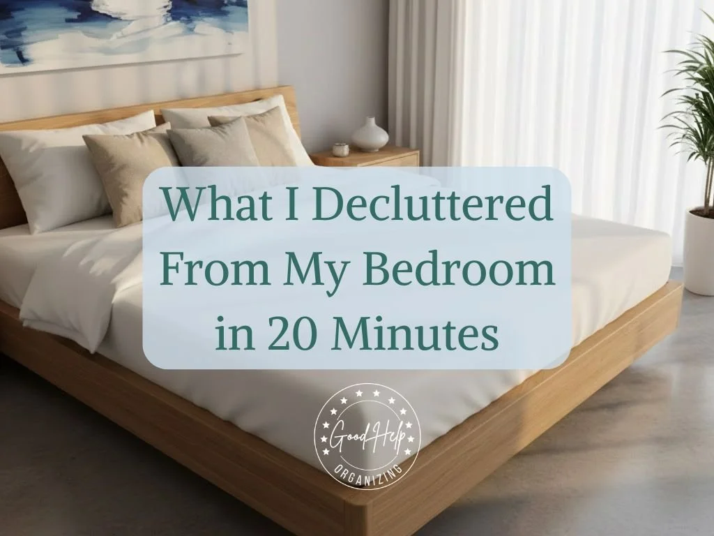 What I Decluttered From My Bedroom in 20 Minutes
