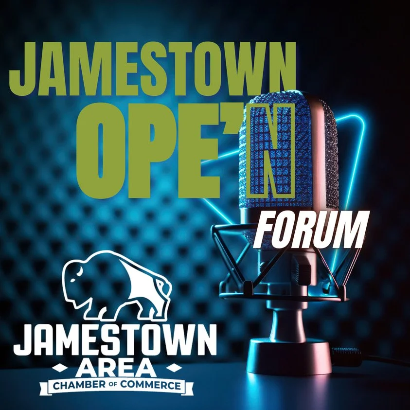Jamestown Ope'n Forum Podcast logo