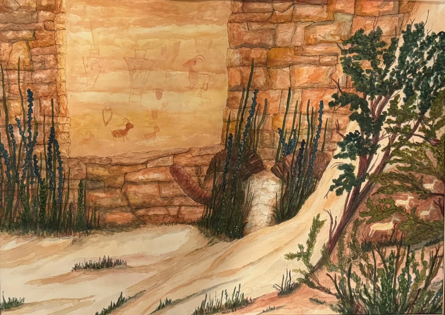 "#7 Canyon Road" by John Gregg
26 x 34 Watercolor
$1,500
EMAIL:  johngregg.com@gmail.com