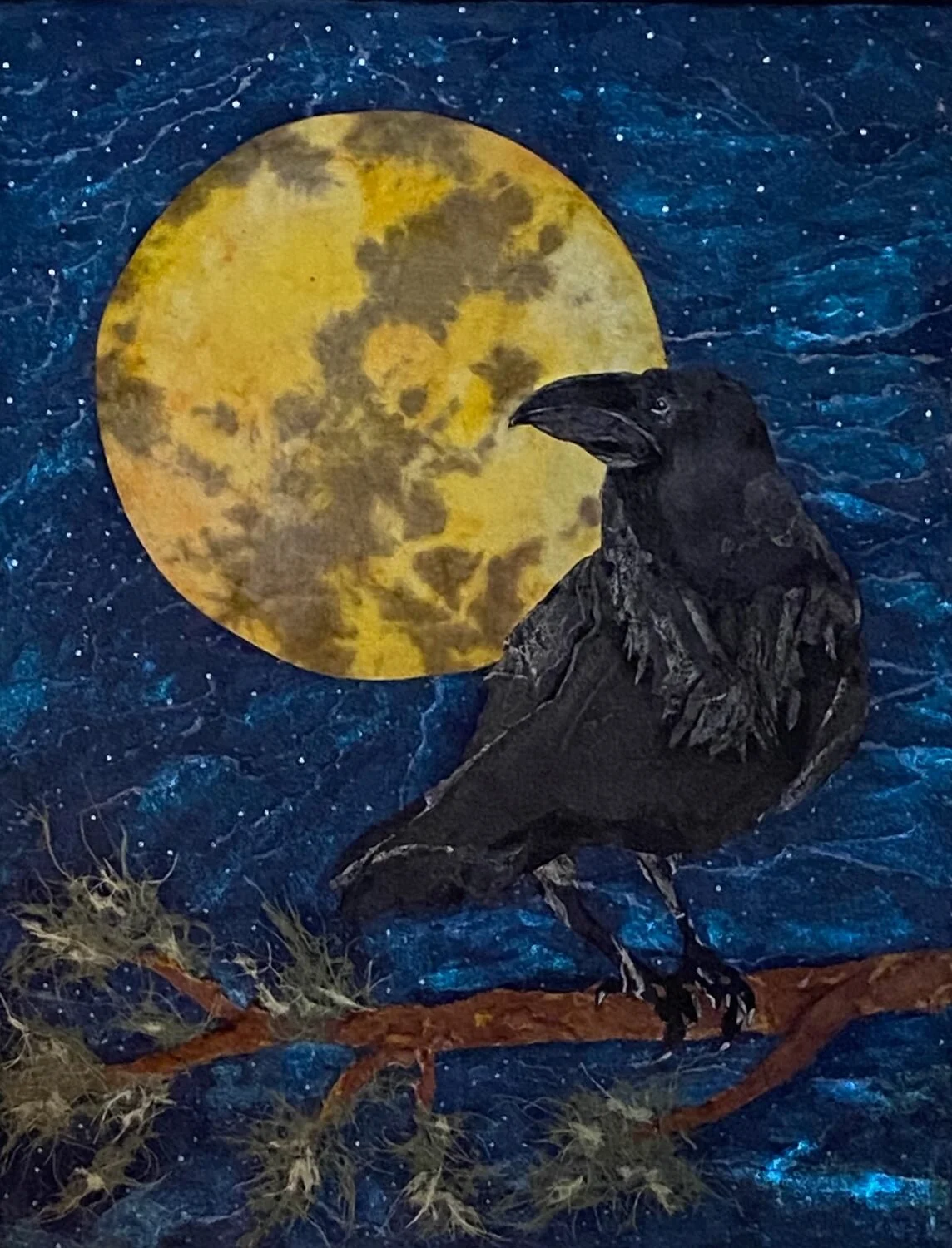 "Raven Moon" by Barb Clark
42x 30 Mixed Media
NFS
EMAIL:  bsclark3@aol.com
