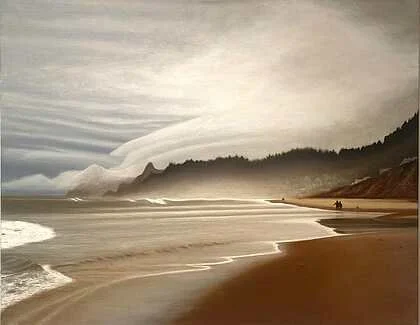 Amanda Kettler "The Oregon Coast in October"
Oil
22 x 28
$1,900
Artwork Description
I used thin layers of oil paint for this, especially with the tree and mist area- lots of blending. The brown hill on the right has a subtle impasto for texture varia