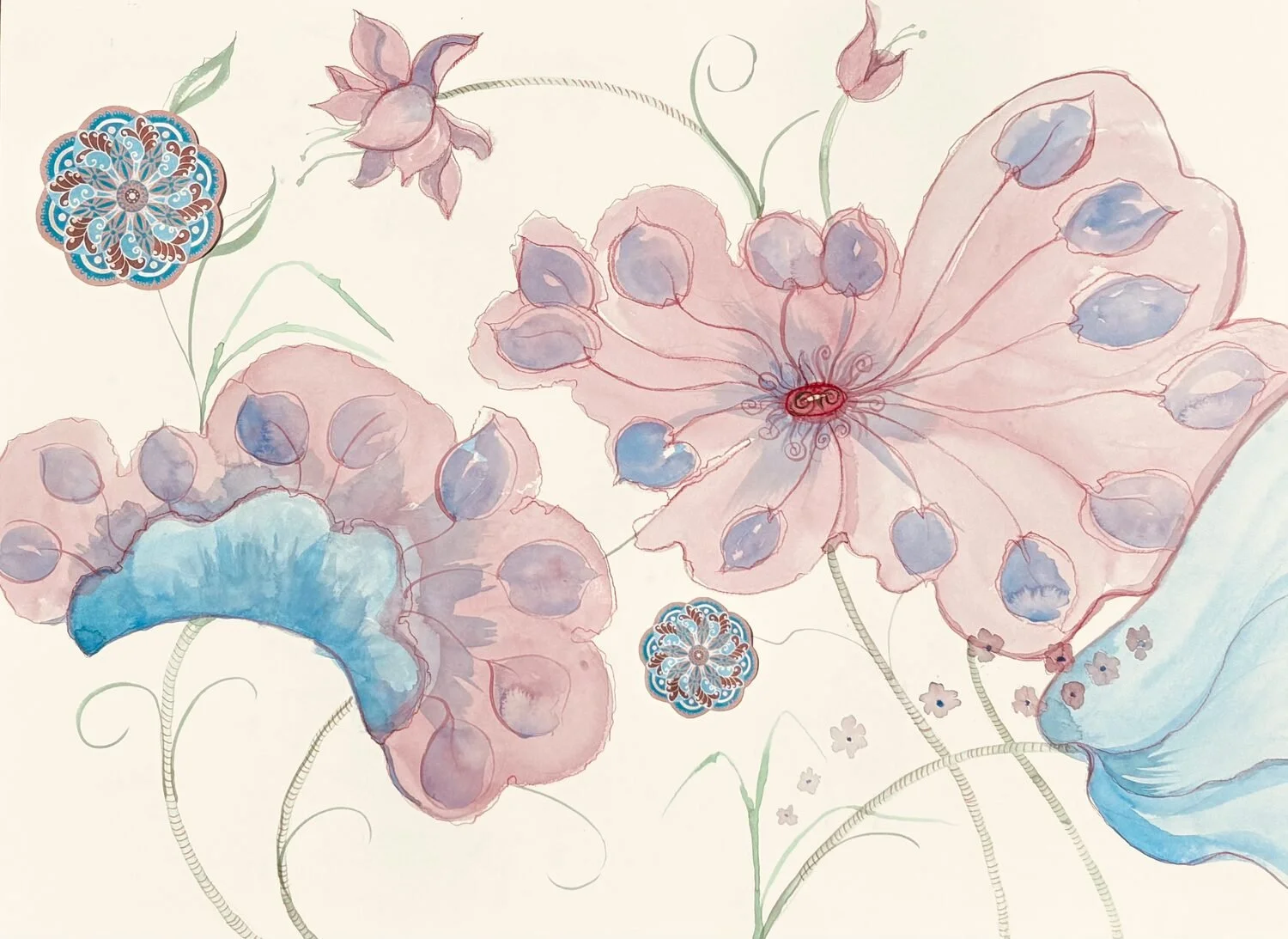 "Sacred Lotus And Mandala" This is a collaborative work of art by Mandala Artist Arlene Guerrero and Multi-Media artist Judy Pfeifer.
11 x 14 Digital
$500
This is a collaborative work of Art by Mandala Artist Arlene Guerrero and multi-media artist Ju