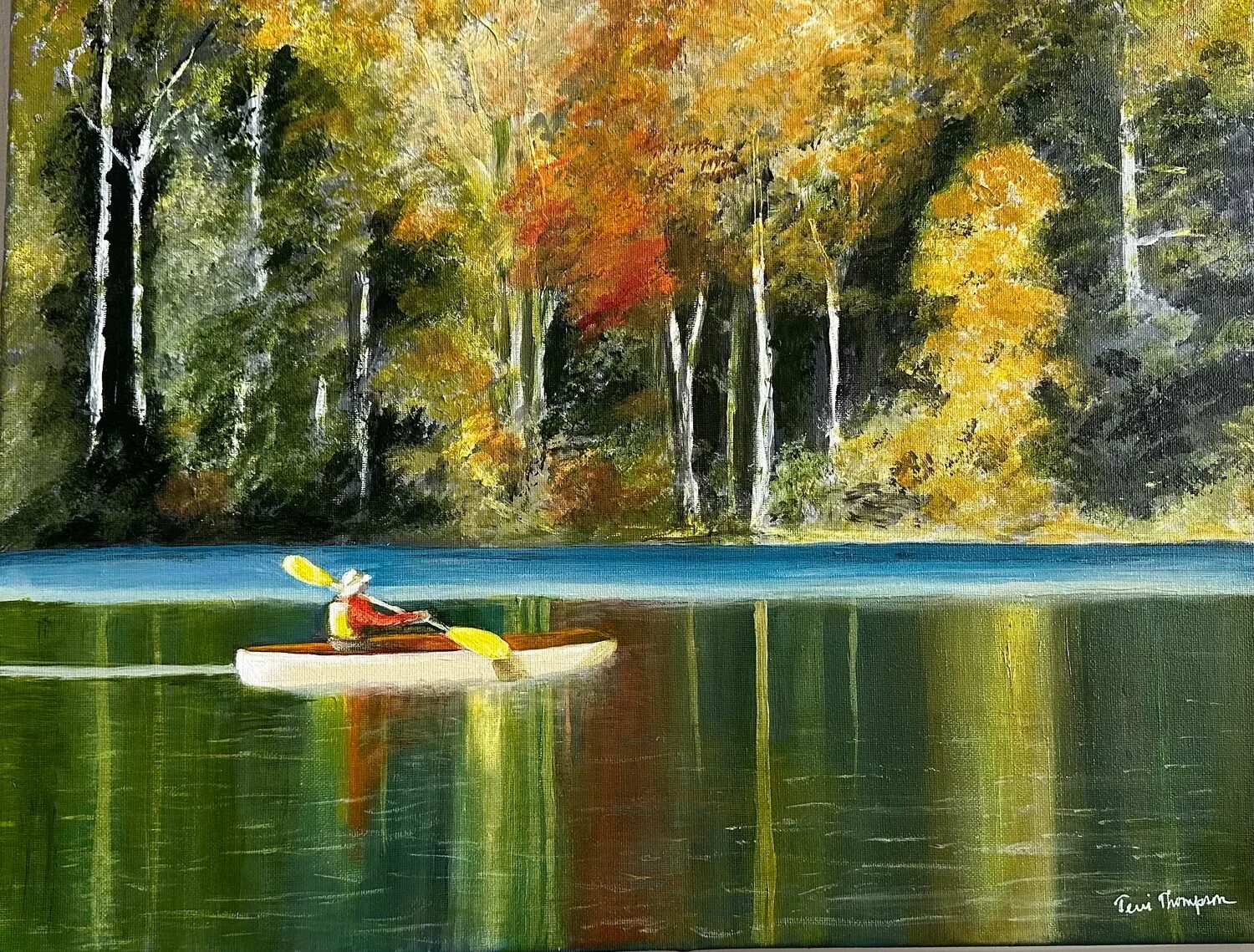 "The Kayaker" by Terri Thompson
16 x 20 Acrylic
NFS
EMAIL:  tat5@columbia.edu