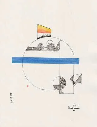 Sean Cottman • "Framework No. 4: A Coordinate in the Dream" • 2026 • Drawing
• 10 x 8 • $300 • seancottmanart@gmail.com
