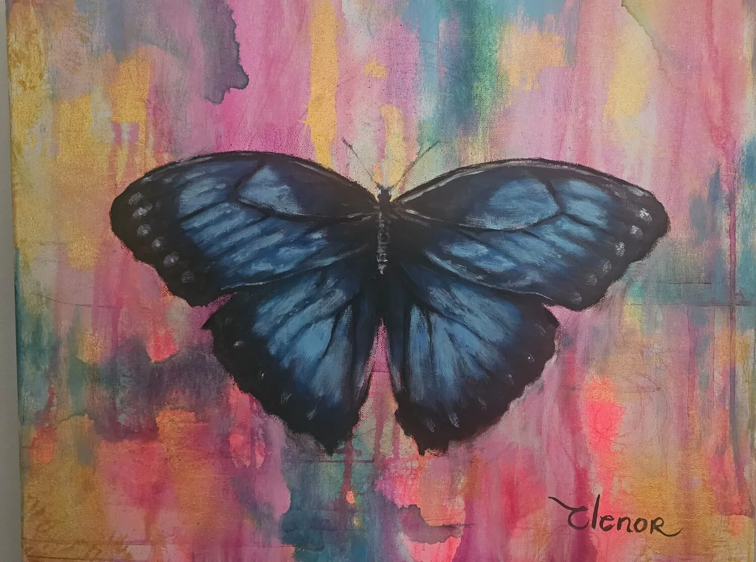 “The Blue Morpho” by Clenor Kritzman
16x 20 Acrylic and Oil
$250
EMAIL:  clen78@gmail.com
