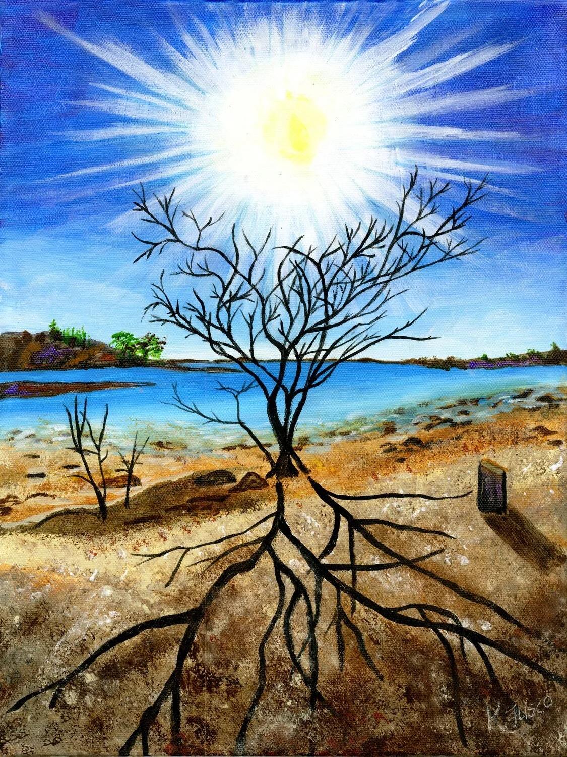 "Stark Silhouette" by Karen Fusco
16 x 12 Acrylic
NFS
EMAIL:  unixgal@aol.com