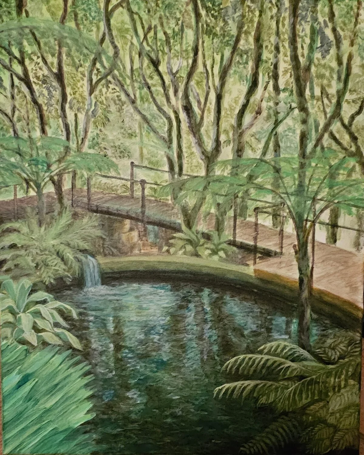 “Weekend Retreat” by Clenor Kritzman
20 x 16 Mixed Media
NFS
EMAIL:  clen78@gmail.com