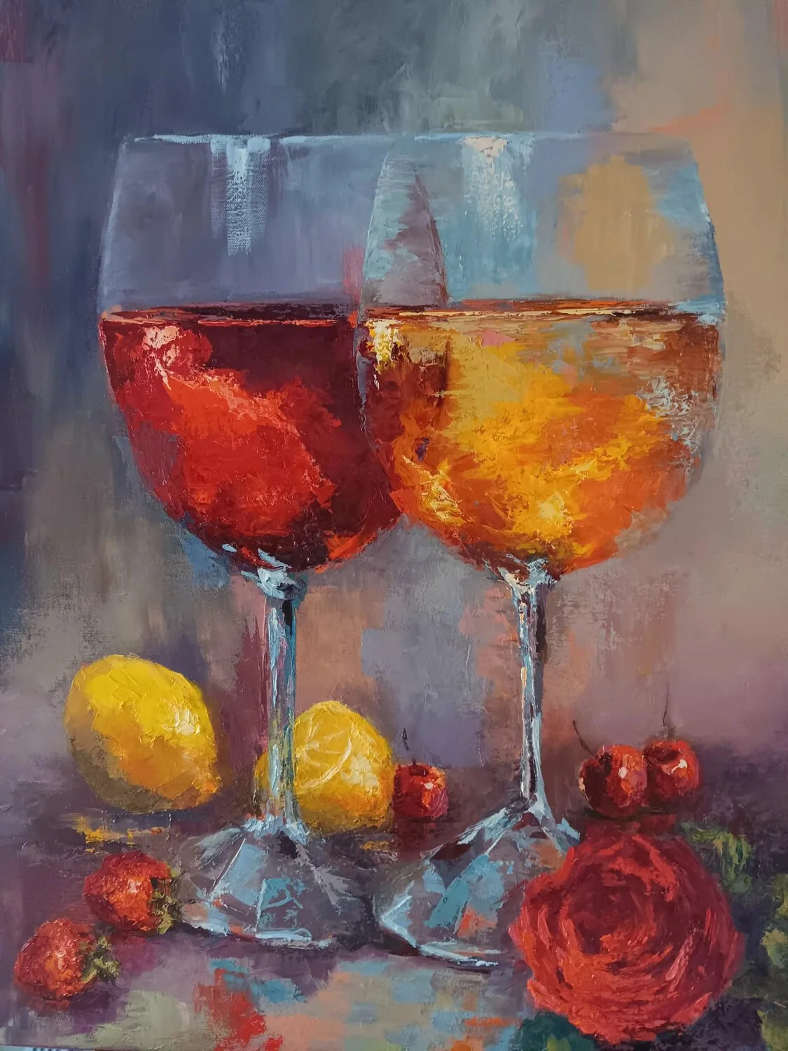 "Red or white? What is your pleasure?" by Marina Levy
30 x 24 Oil
$1,500
EMAIL:  marinalevy0801@gmail.com