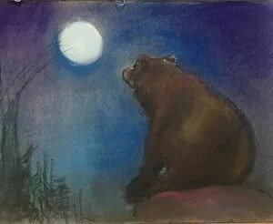 "Moonwatcher" by Margie L Murray
11x14 Pastel
NFS

Illustration I did for my children’s baby book.
