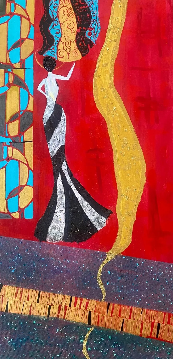 "Threshold of Awakening" by Wendy De Rycke
48 x 24 Mixed Media
NFS
EMAIL: wendyannderycke@gmail.com