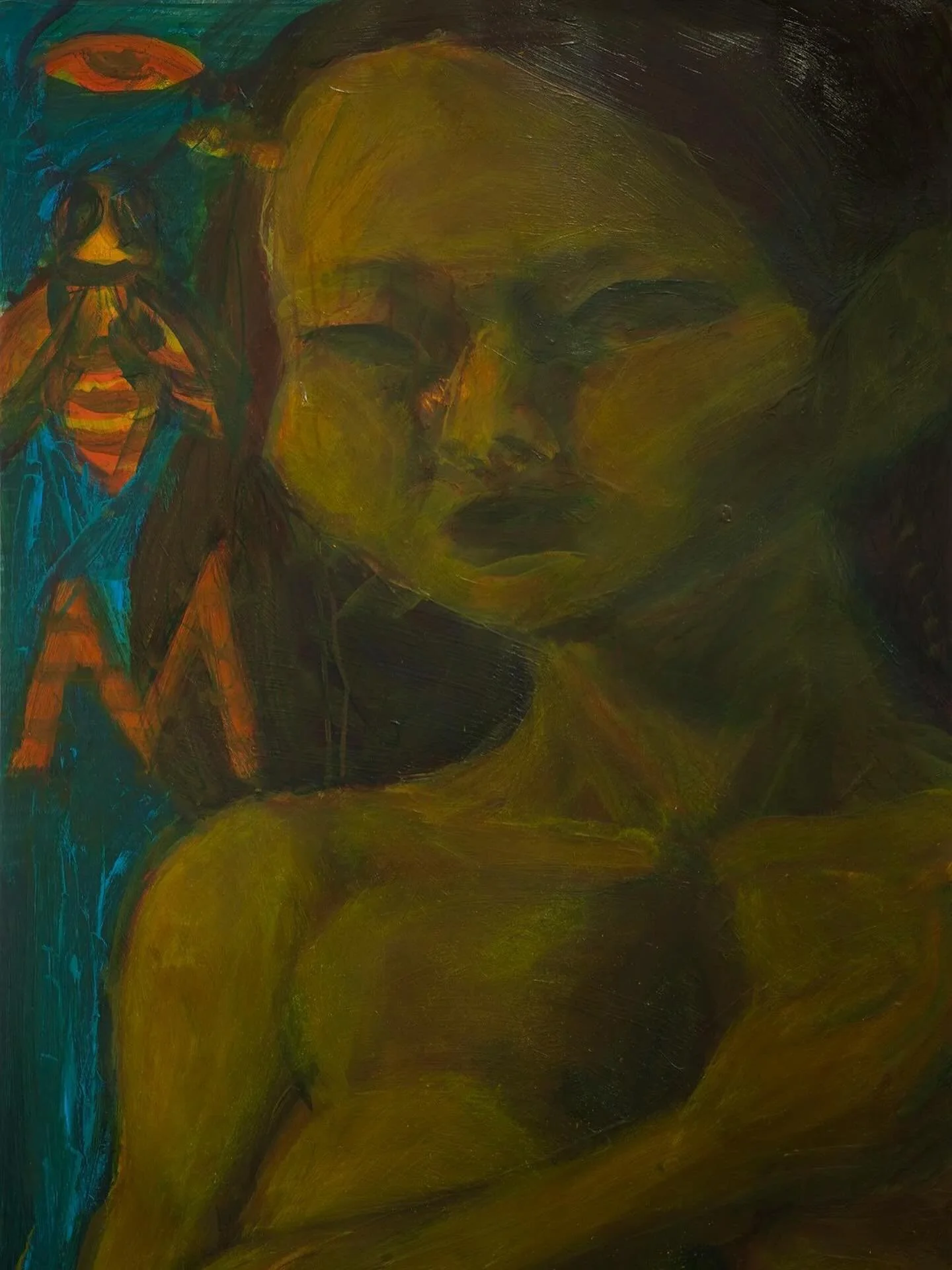 Chunbum Park
The Yellow IBM Woman, 2025
Acrylic, watercolor, and marker on paper
40 x 25.75 in. | 101.6 x 65.405 cm 
Hands and Minds in Celebration: A Staff Exhibition
Featuring works by Ayano @ayanayanon, Jeff Gomez @jeff_gomez._, Mandy Henson @ma