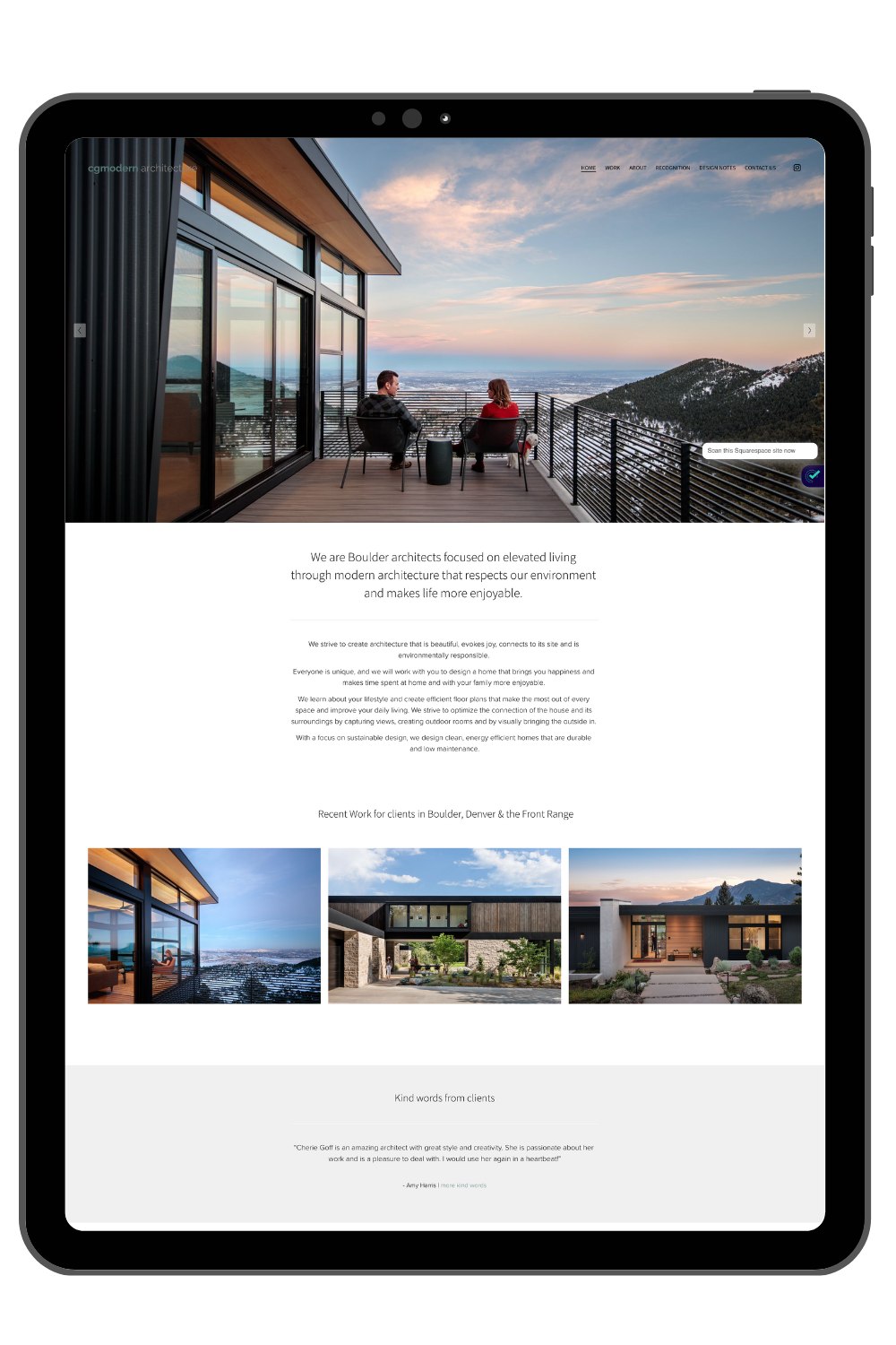 Web design for architects to inspire & win clients