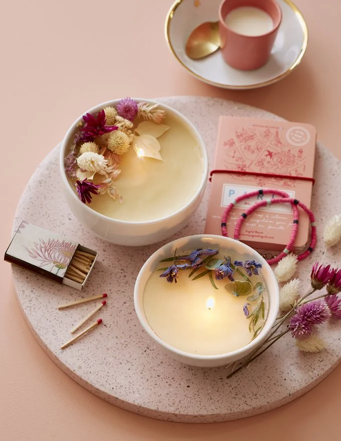 Atelier du samedi 13 juin 2026 : Création de bougies en fleurs séchées