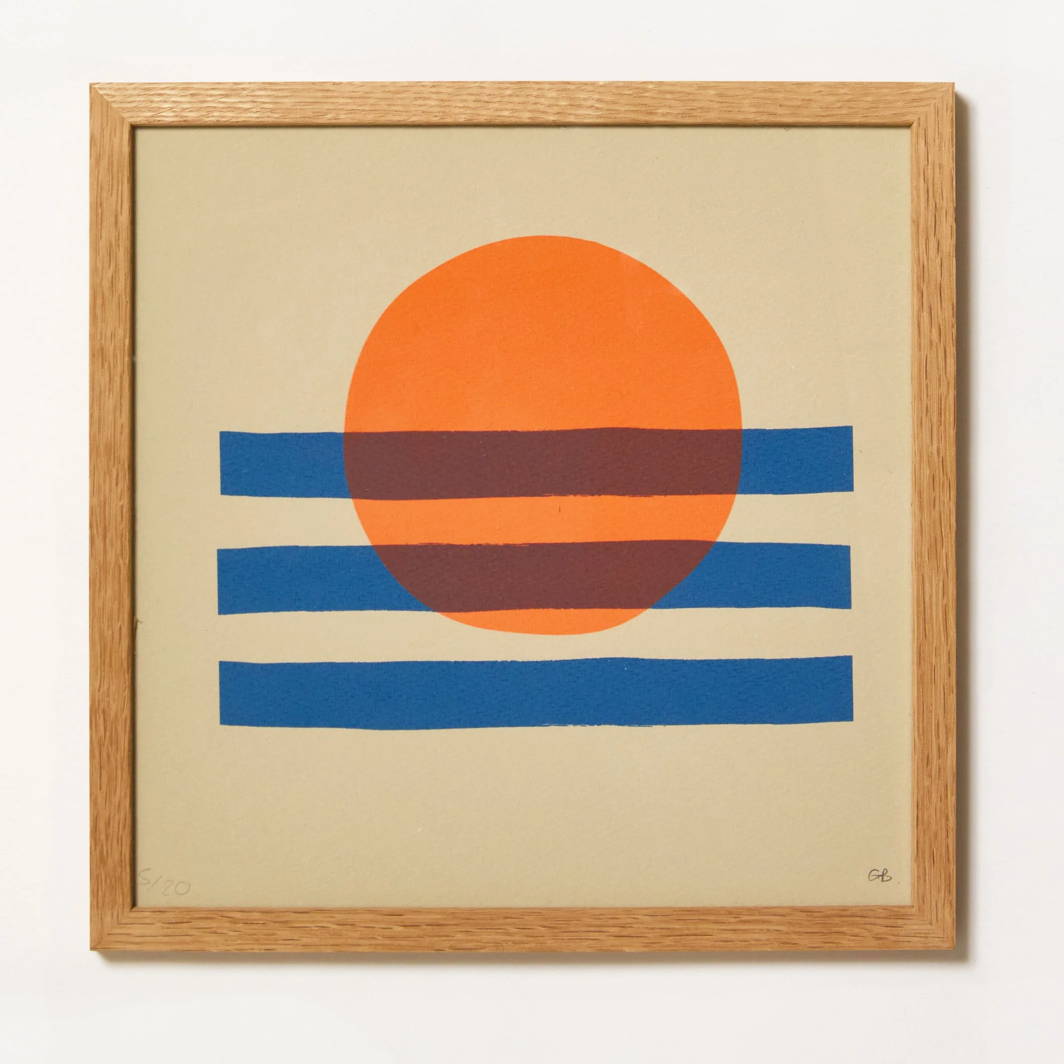 Sunny Stripes - neon orange/cobalt