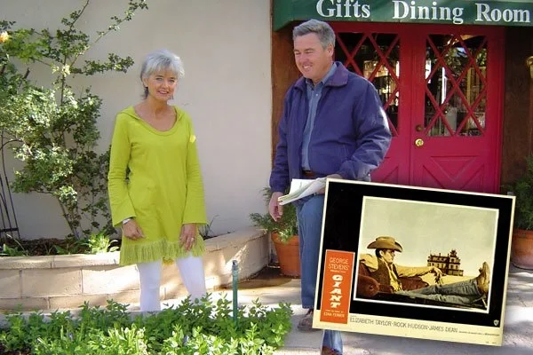 Joe & Lanna Duncan in the courtyard of Hotel Limpia during their time as the owners, circa 2011.