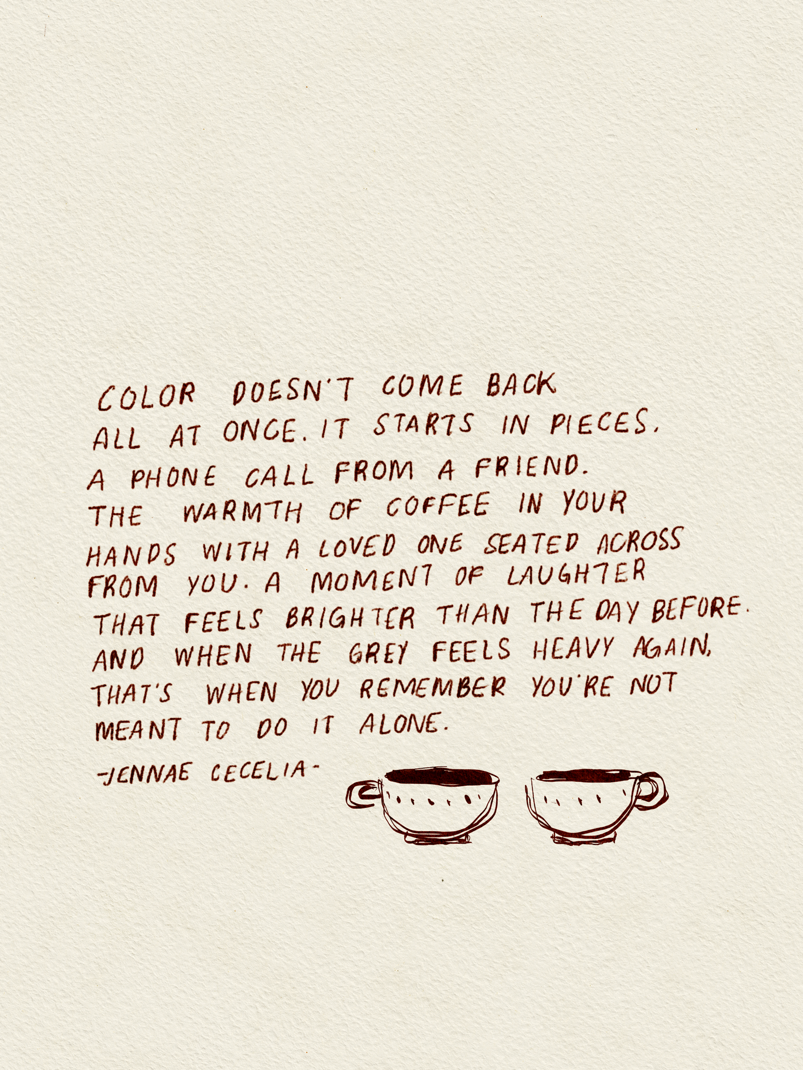 Signed Mini Print- Color Comes Back